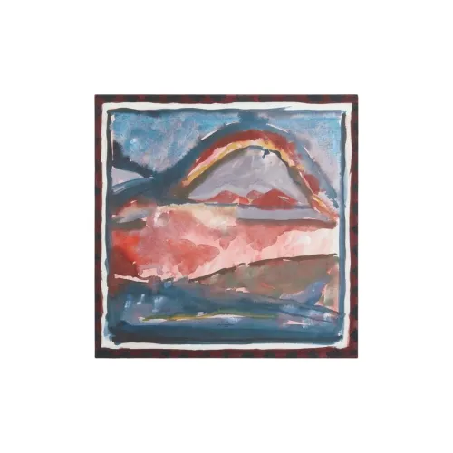 Loro Piana Шелковые Шарфы Женские Красный Нефтяной