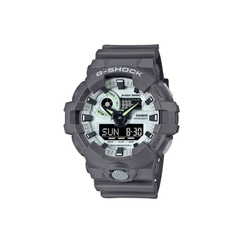 CASIO HIDDEN GLOW Collection Кварцевый механизм Унисекс Серый циферблат