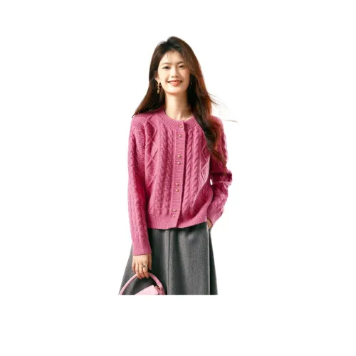 XINFEIYU Фуксия Женский Трикотаж