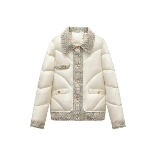 AFGGD Белый Женские пуховики