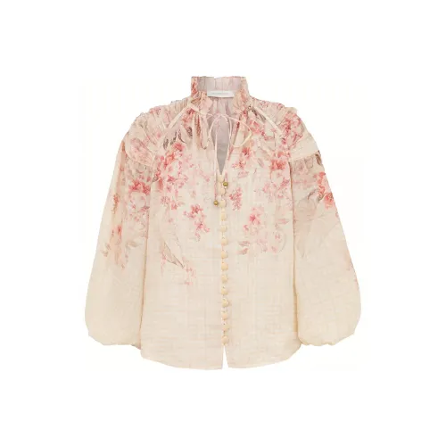 Zimmermann Рубашка Женская Нейтральный Цвет