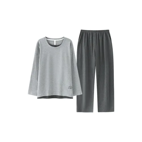 MADALLO Light Gray Men's Pajama Sets