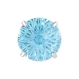 Серьги-гвоздики "Морской синий Фейерверк" [Одиночная]