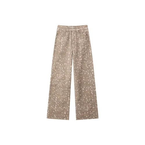 PEACEBIRD Коричневый Женские Джинсы