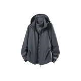 Серый, улучшенный, утолщенный, с флисовой подкладкой, съемный