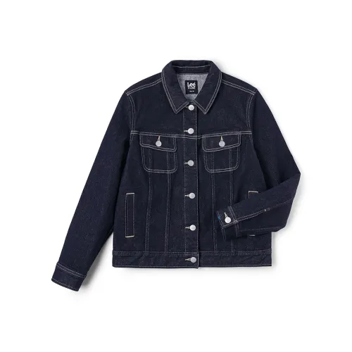 Lee Темно-синий Женские Джинсовые Куртки