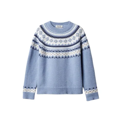 MIU MIU Sapphire Blue Женские Свитера