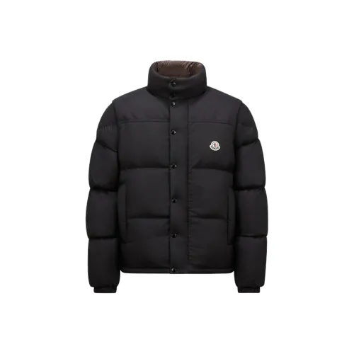 Moncler Verone Series FW24 Пуховик Мужской Черный Коричневый
