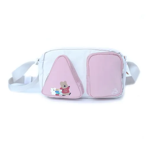 ANTA Хурма Перец Медведь Коллаборация Life Collection Сумки для повседневного использования Crossbody Unisex Light Дымчатый Серый