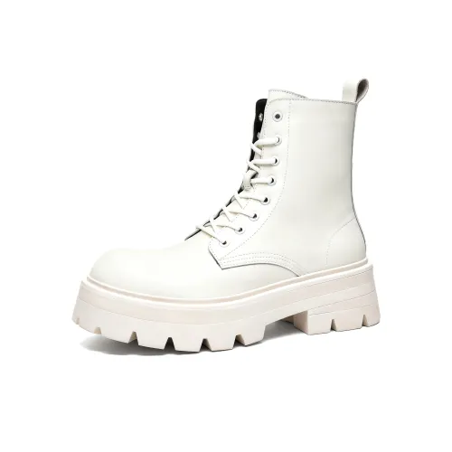 AIMISS Martin Boots White Unisex