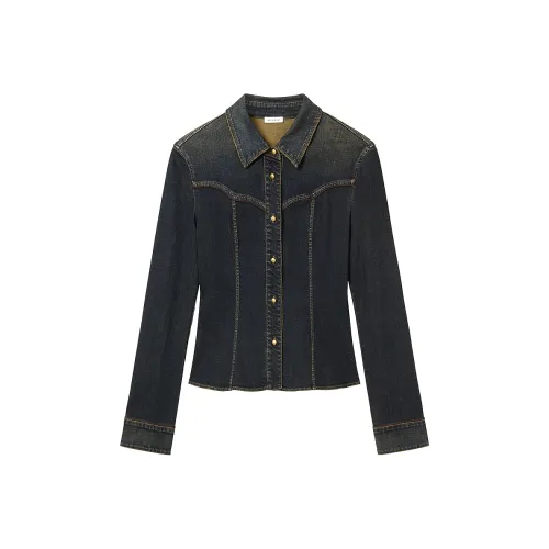 Miss Sixty Винтажный Синий Женский Рубашка