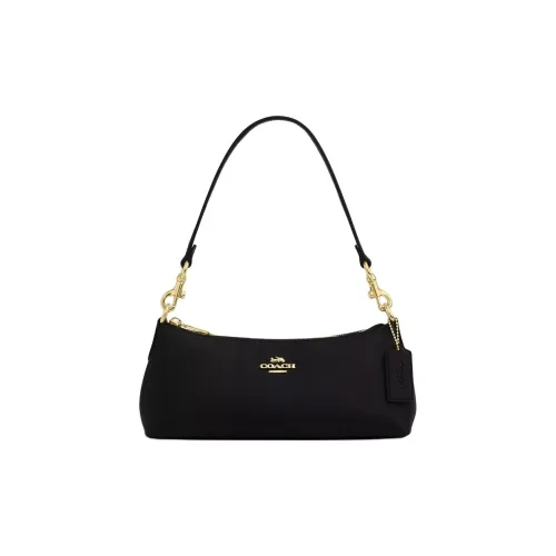 COACH Логотип бренда Сумка Сумка через плечо Женская Черная