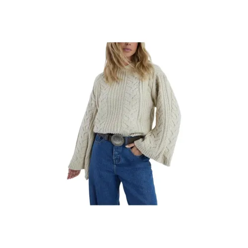 NASTY GAL Вязаная модель Chunky CABLE Широкий рукав JUMPER Свитер Женские