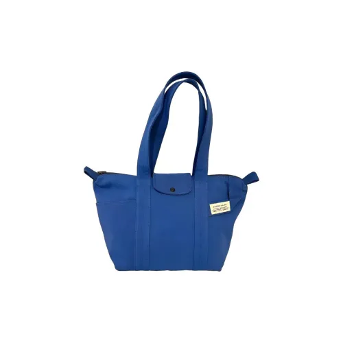 LONGCHAMP Le Pliage Cotton Shopping Сумка Плечевая Сумка Большая Женская Синяя