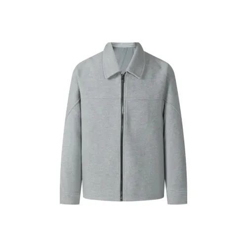 LESS IS MORE Светло-серый Мужское пальто