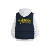 Белый, серый, черный, ярлык, флисовая подкладка, свитшот + темно-синий, желтый, логотип, жилет