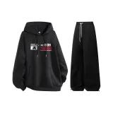 Комплект (черный топ+черные брюки)