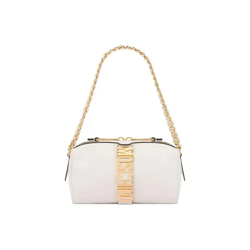 MOSCHINO Коровья кожа Портативная Сумка через плечо Сумка на плечо Женская Серого цвета