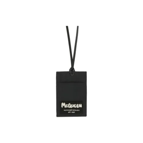 Alexander McQueen Men's Nylon Card Holder Black Александр Маккуин Мужской Нейлоновый Держатель для Карт Черный