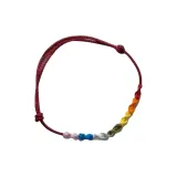 Радужный браслет-шнурок "Fortune" - женский