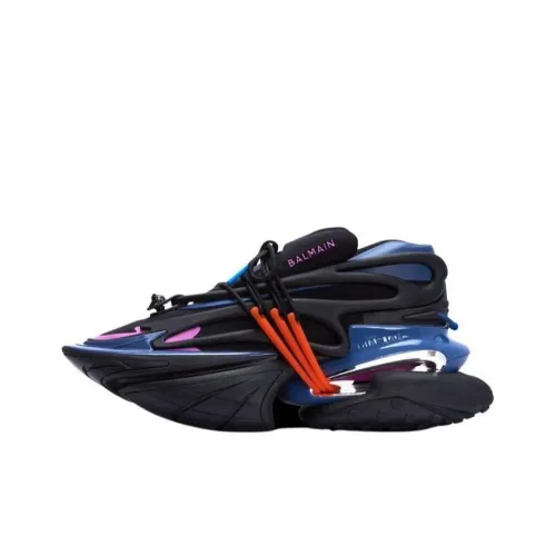 BALMAIN Unicorn Низкий Топ Повседневная Обувь Мужская Черный Синий