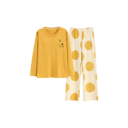 GOSO Желтый Женские Пижамные Комплекты