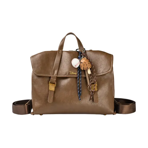 Disney Mickey ПУ (полиуретан) Рюкзак Стандартный Унисекс Коричневый