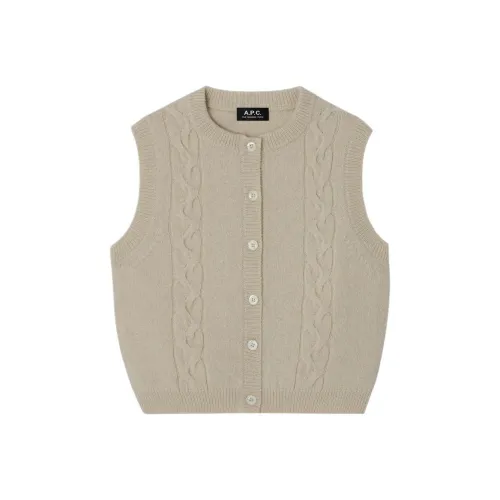 A.P.C Бежевые Женские Майки