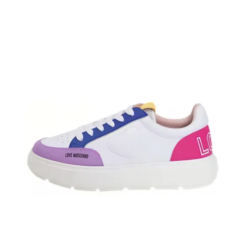 LOVE MOSCHINO Низкие кроссовки для скейтбординга Женские Белые