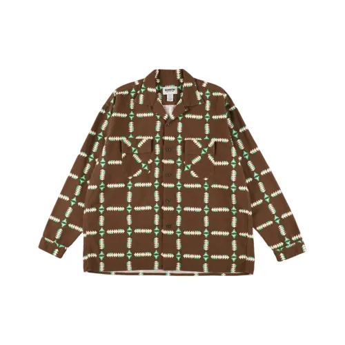 Bowwow FW25 NAVAJO Принт Фланель Рубашка AGED Рубашка Унисекс