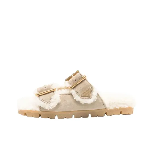 PRADA Шлепанцы Женские Светло-Коричневый