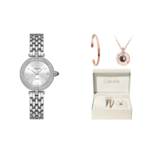 ColevKie Кварцевый механизм стальной ремешок женские часы серебристый циферблат