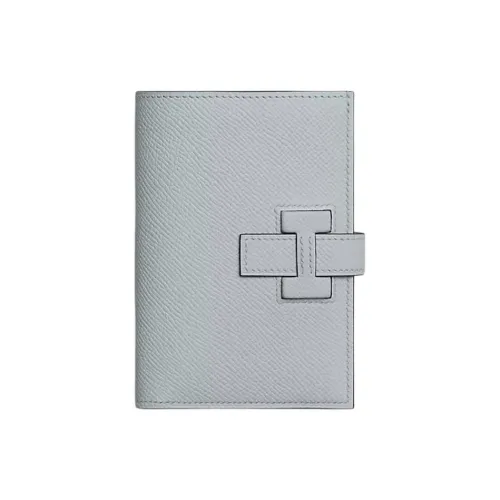 HERMES Epsom Телячья кожа Кошелек Женские Ледниково-голубой