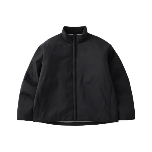 RESTICK Зимний PrimaLoft Черный логотип Хлопок Пуховая куртка Унисекс