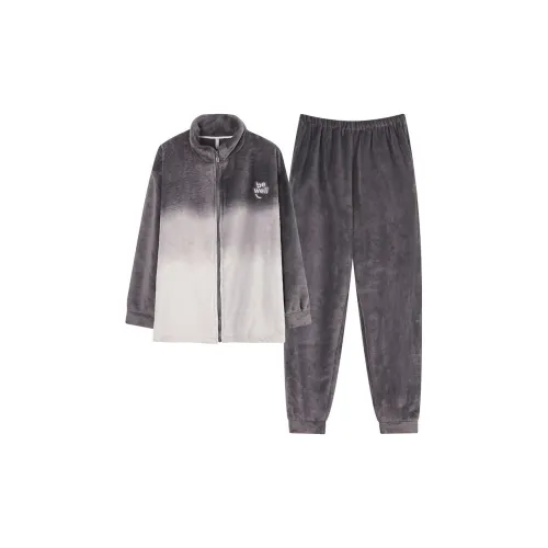 JINXU Черный мужской комплект пижам