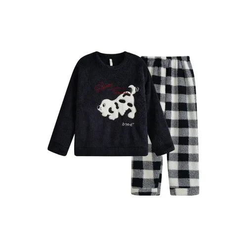 Gongdie Темно-синий Синий Женские Пижамные Комплекты