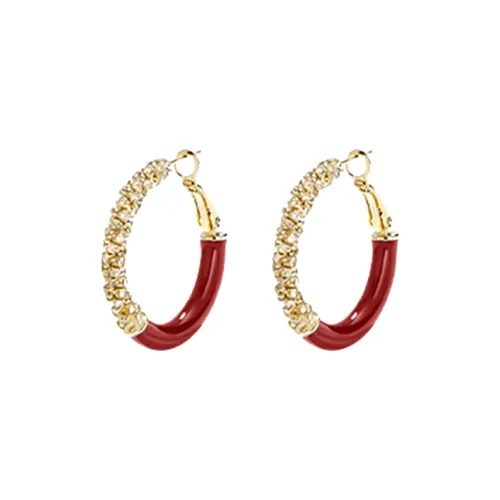 WAW Серьги с золотым покрытием из меди женские