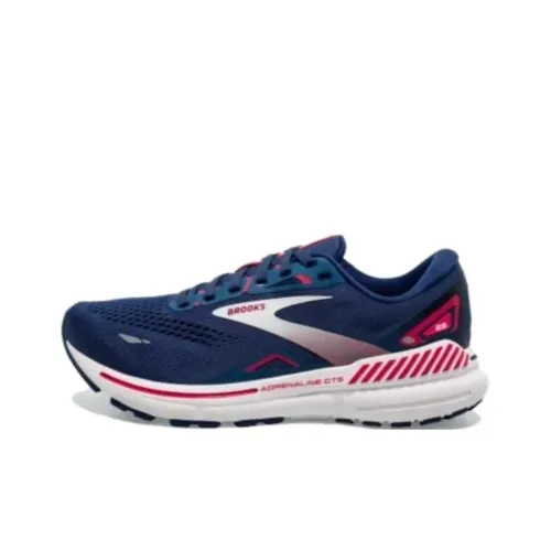 Brooks Adrenaline GTS 23 Дышащие Поддерживающие Беговые Кроссовки Женские Синие Белые