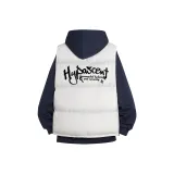 Темно-синий, синий, желтый логотип [с флисовой подкладкой] свитшот + абрикос, черный логотип жилет