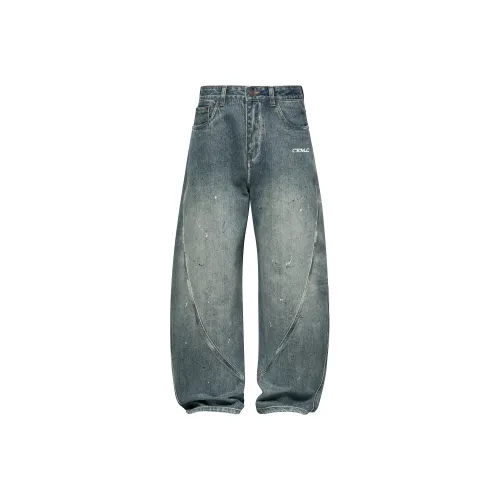 Caramella Аэрозольная покраска Винтажный синий Мужские Джинсы