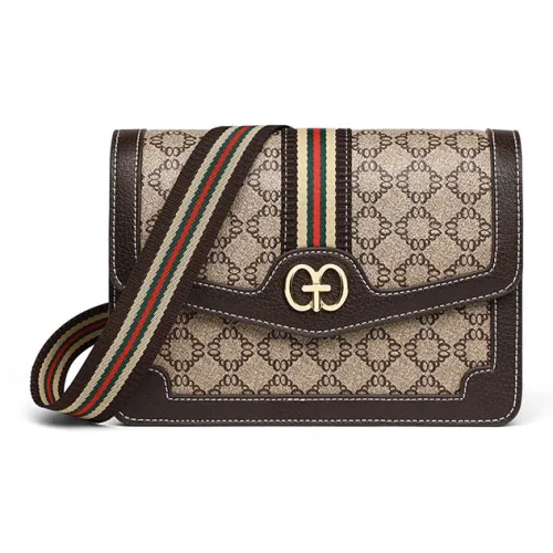 PESASRIE PVC Сумка через плечо Стандартная Женская Кофейного цвета