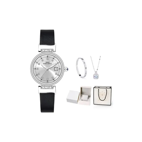 IBSO Milan Collection Кварцевый механизм Естественная кожа Ремешок Часы Женские Многоцветный циферблат