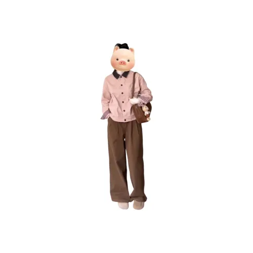 MORii Розовый Включает Остров Store MORii Значок Женские Куртки