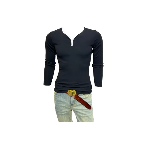 CVOOOER Длинный рукав Т-рубашка Мужская