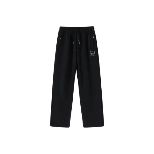 HIPANDA Черные Унисекс Повседневные Штаны