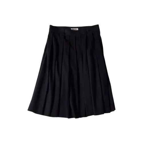 MIU MIU Кожа Длинная Юбка Женская