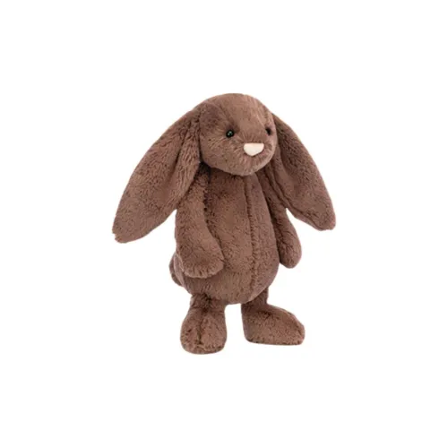 JELLYCAT Bunny Collection Bashful Кролик Тепло-коричневый Куклы Плюшевая кукла 23 см Высота в сидячем положении