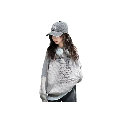 Lanza Повседневный свитер Весна-Осень Серый Подростки