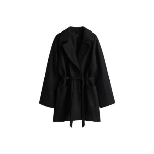 H M Черное Женское Пальто