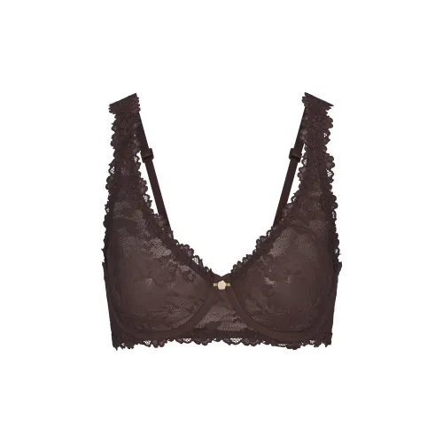 SKIMS FW25 Эластичный Кружево Без подкладки Полное покрытие Бюстгальтер Женский